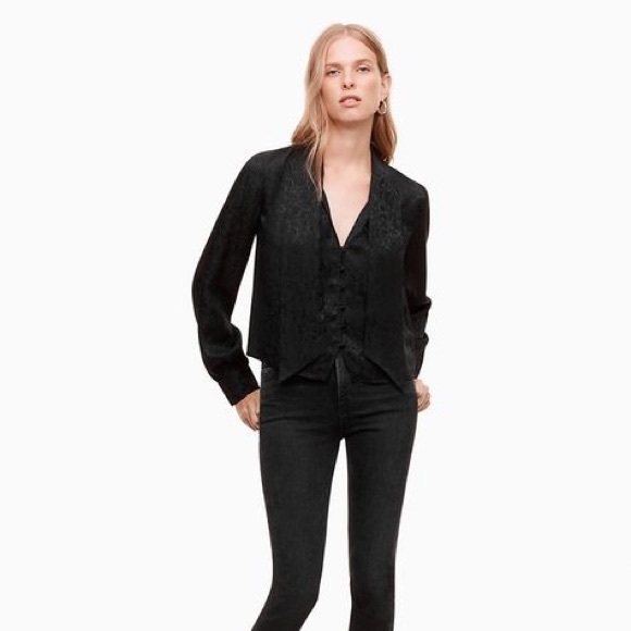 SOLD 🎁 Talula Aritzia 100% SILK Blouse - Picture 3 of 4